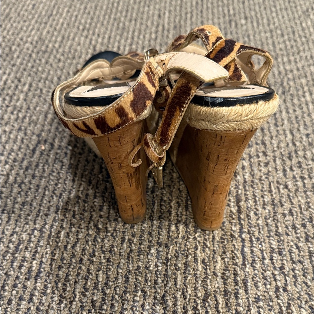Boutique 9 Animal Print Espadrilles with Black Accents - Picture 4 of 5